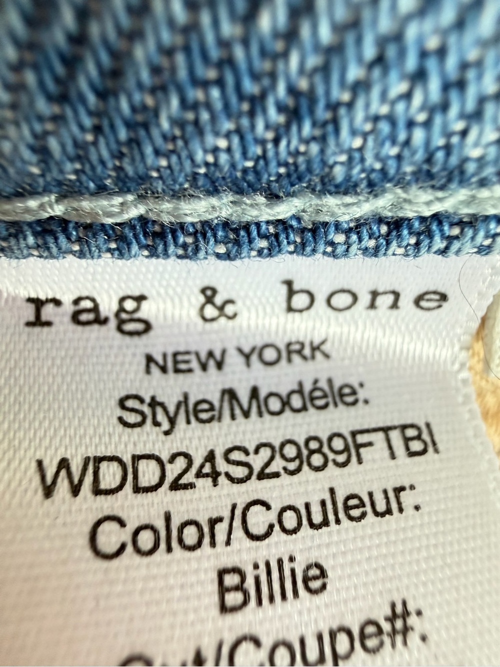 Rag & Bone Billie Featherweight Abigail Pleated jeans Pants Size 25 36988 - Picture 14 of 16